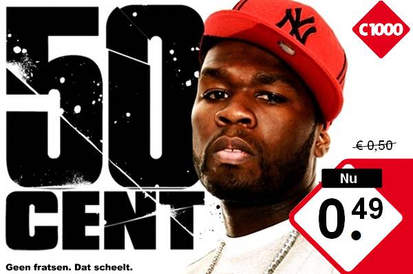 Rapper 50 Cent - C1000 aanbieding