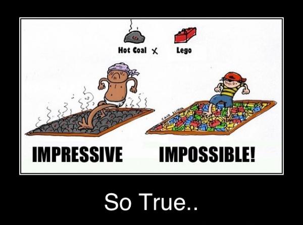 Hete kolen vs Lego blokjes