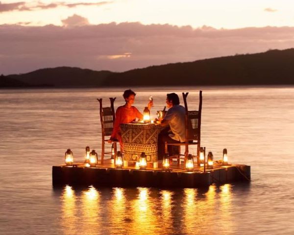 Romantisch dineren op het water
