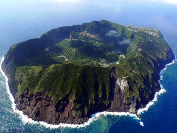 Het eiland Aogashima