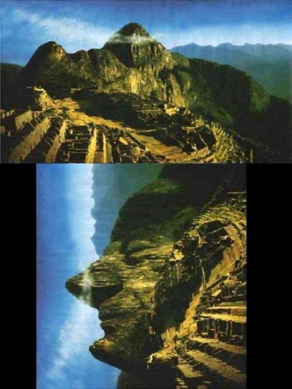 Het gezicht van Machu Picchu