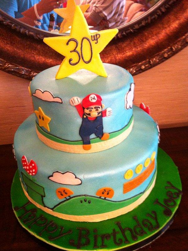 Super Mario taart