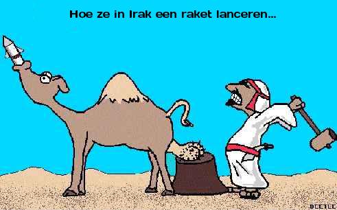 Hoe ze in Irak een raket lanceren...