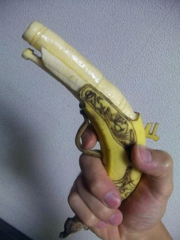 Schieten met bananen