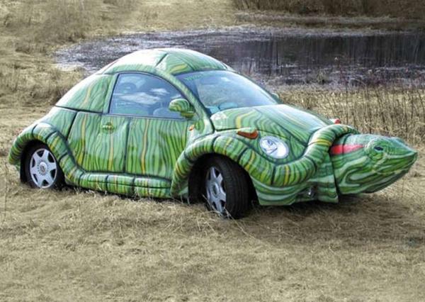 Schildpad auto