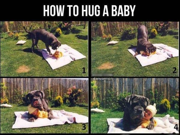 Hoe knuffel je een baby