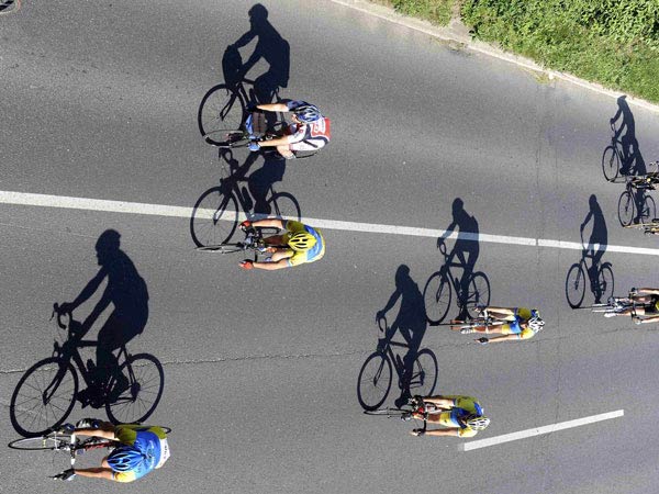 Tour de France schaduw foto