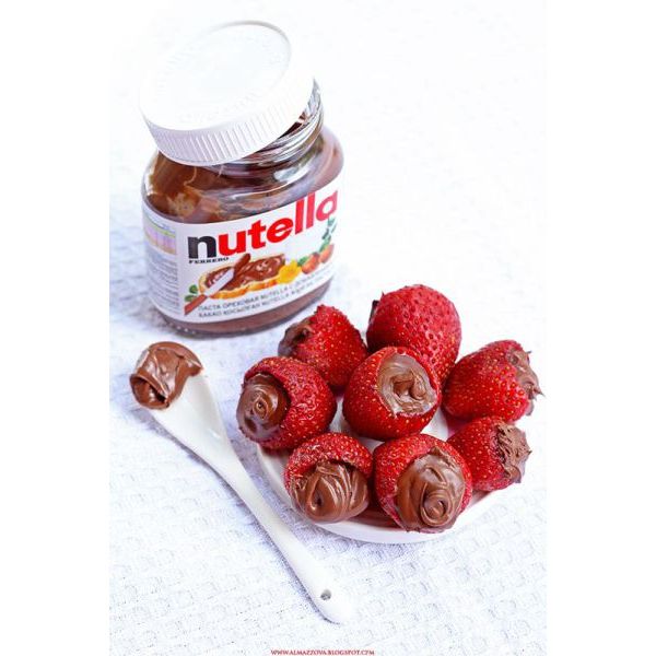 Nutella aardbeien