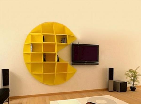 Pac-man boekenkast