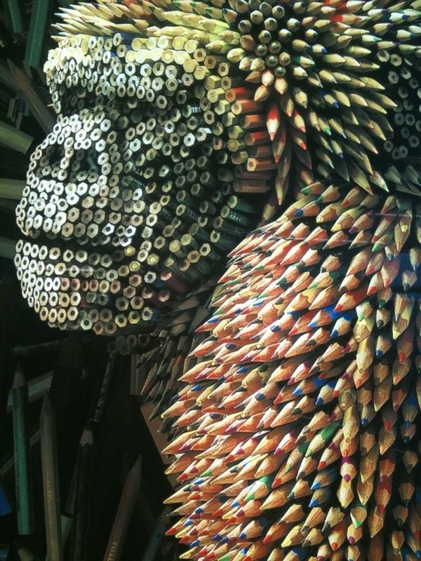 Gorilla van potloden
