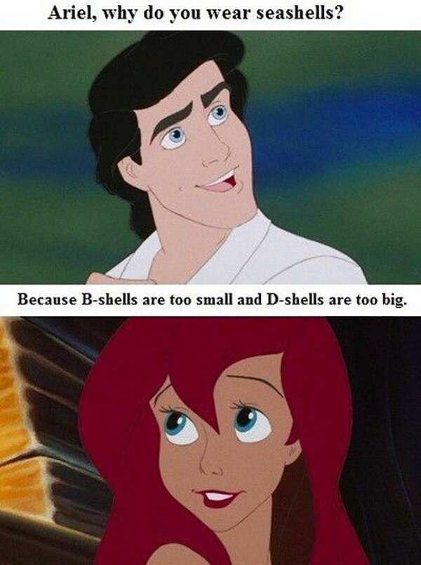 Ariel, Why do you wear seashells?