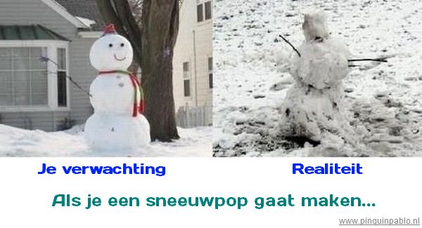 Ken je dat? Als je een sneeuwpop wilt maken