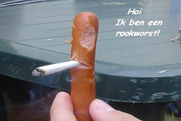 Hoi, ik ben een rookworst