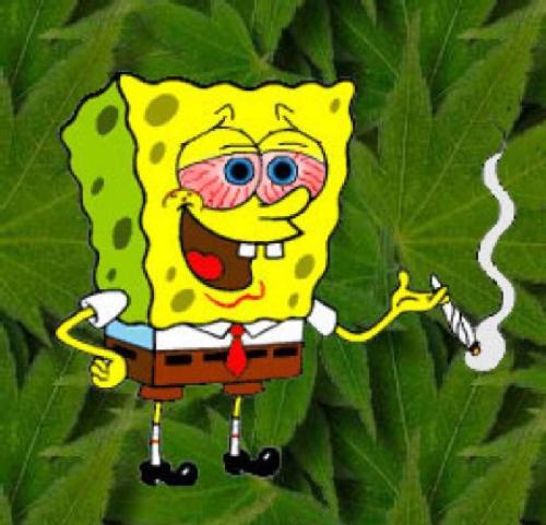 Spongebob high van de wiet