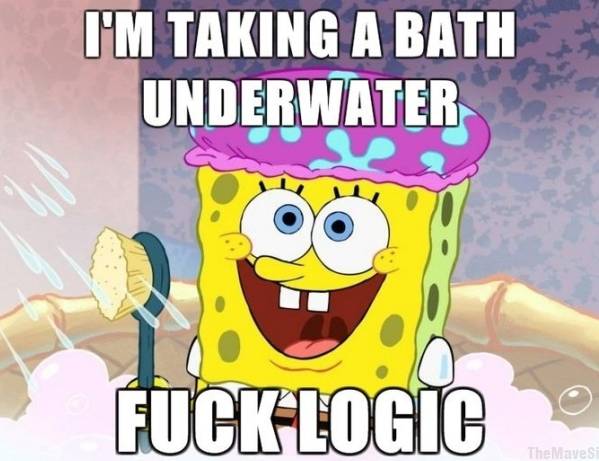 Spongebob logica - in bad onder water