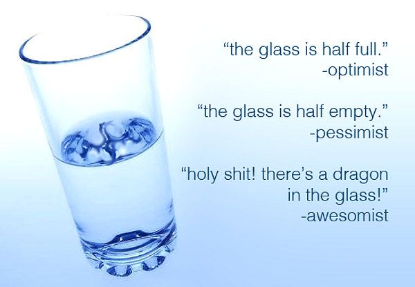 Is het glas nou half vol of half leeg?