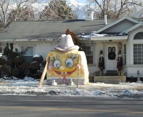Spongebob sneeuwpop