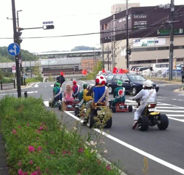 Mario Kart in real life