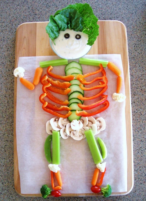 Skelet van groente