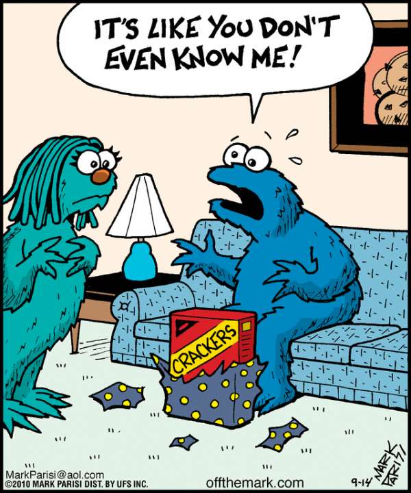 Cookie monster wil COOKIES!