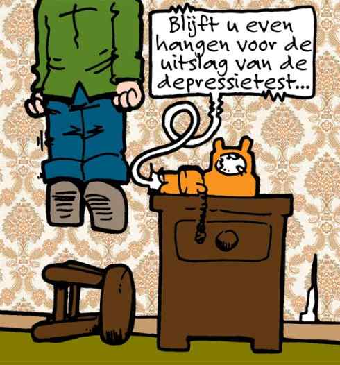 De uitslag van de depressietest