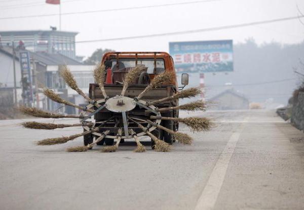 Straatveger in China