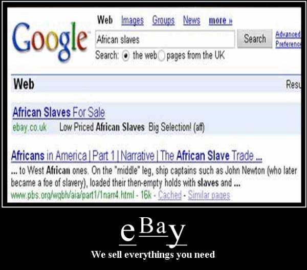 Afrikaanse slaven bij eBay