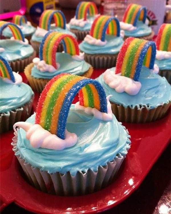 Regenboog Cupcakes
